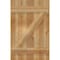Ekena Millwork Joined Board-n-Batten Shutters w/Z-Bar, Rough Sawn Western Red Cedar, 21 1/2W x 33H, PR RBJ06Z21X033RWR - alternate 4
